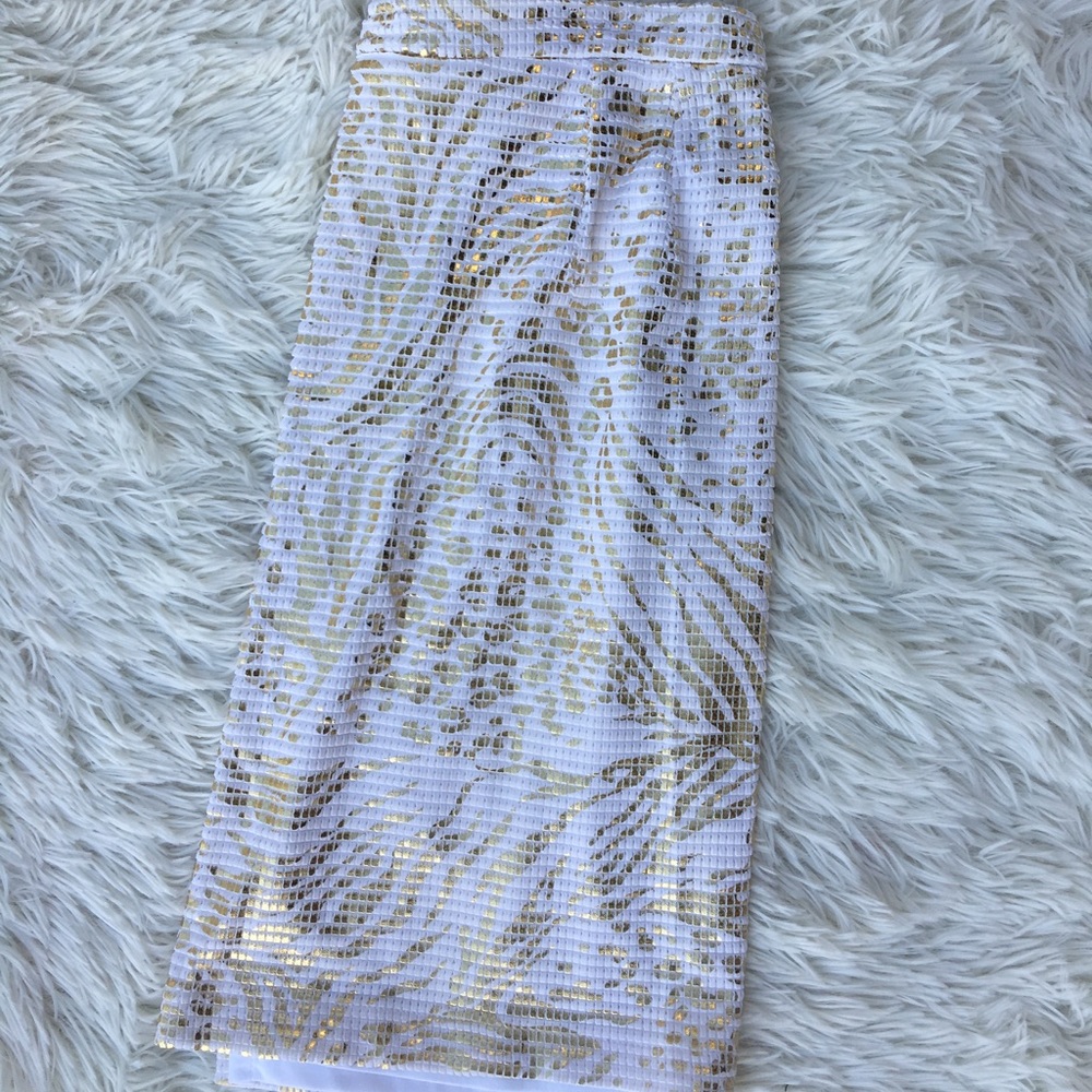 Janine 💰Cream/gold skirt